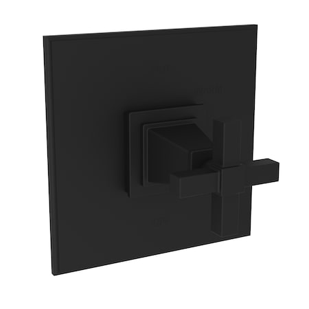 Newport Brass Pressure Shower Trim Plate W/ Handle. Less Showerhead, Arm, Blk 4-3154BP-56